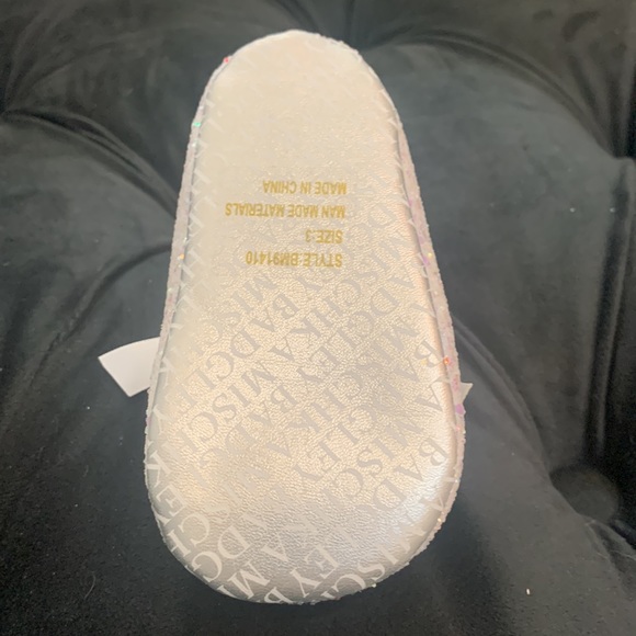 Badgley Mischka - White Glitter Ballet Infant Girls Shoes - Size 3 - New in Box - Picture 14 of 16